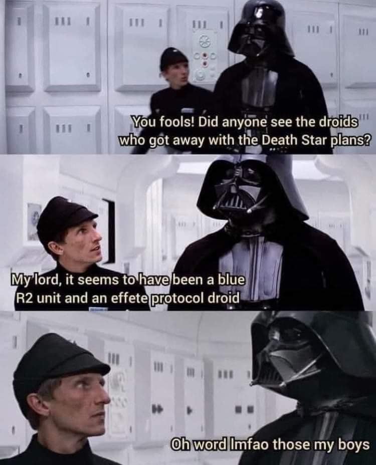 The meme is a play on the infamous "I find your lack of faith disturbing" line from the Star Wars franchise. The image shows Darth Vader saying "I find your lack of faith disturbing" to a Stormtrooper who is struggling to remember a simple fact about the Star Wars universe. The text overlay reads "I find your lack of knowledge disturbing".